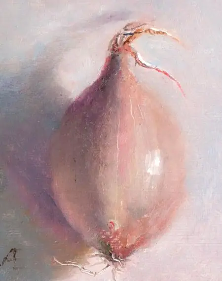 Anneke Elhorst, Ui, 220 euro, Oil on panel, unframed, 12x10x3,5 cm