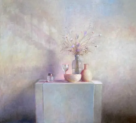 Anneke Elhorst, Veldboeket, 2975 euro, Oil on panel, 100x110x4 cm