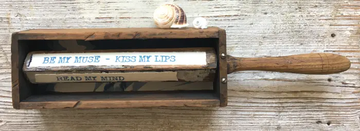 Antje Weber, Be My Muse, Mixed media, 6x16x4 cm, €.70,-