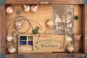 Antje Weber, Couleur sans Danger, Mixed media in box, 20x31x5,5 cm, €.140,-