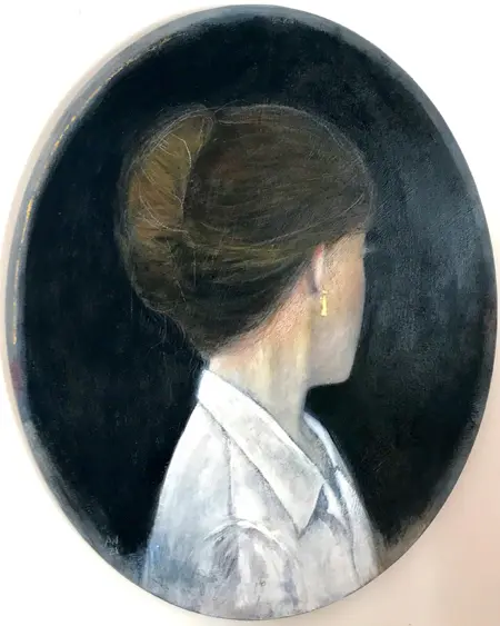 Antje Weber, Faceless, Acrylic on canvas, 50x40 cm, €.280,-
