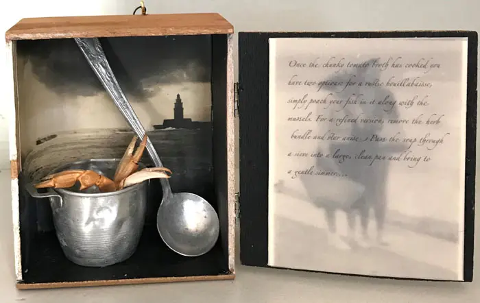 Antje Weber, Fishsoup, 60 euro, Mixed media in box, 11x12x5 cm