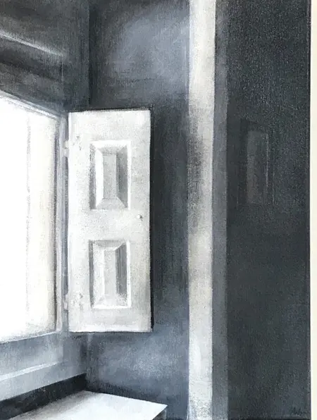 Antje Weber, Portadas, 270 euro, Acrylic on canvas, 40x30x20 cm