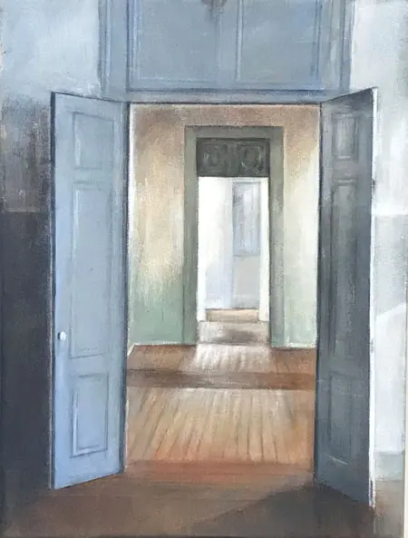 Antje Weber, Santa Clara, 300 euro, Acrylic on canvas, 40x30 cm