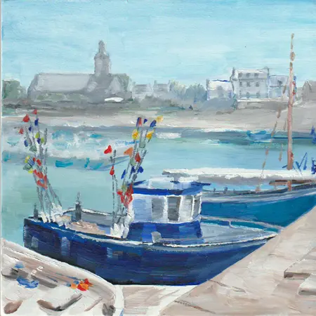 Diana de Bruin, Haven, 175 euro, Oil on panel, unframed, 20x20 cm.