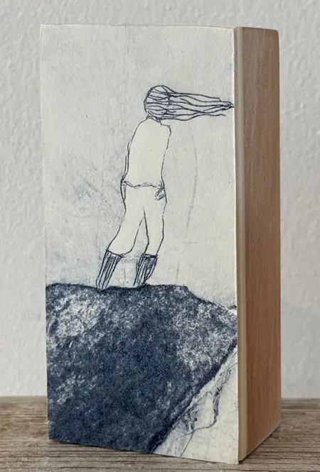 Edith Brouwer, Cipres 22, 85 euro, Etching on block, unframed, 10x5x3,5 cm