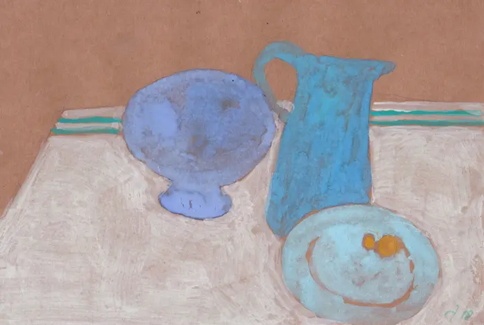 Elisabeth Jonkers, Stilleven, Gouache on paper, A4 in frame, €.125,-