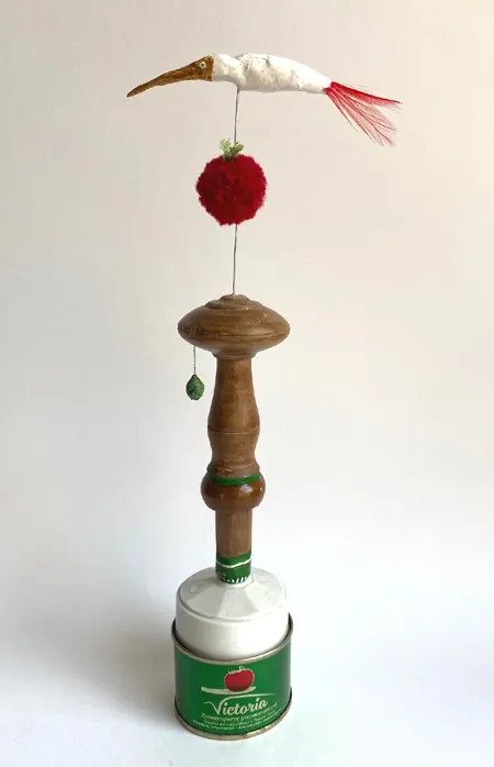 Tamar Rubinstein, Tomatentoren, 125 euro, Mixed media, 6x24 cm