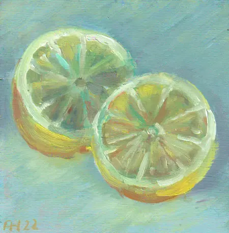 Florentine Haak, Citroen 3, 90 euro, Oil on panel, unframed, 12x12x1 cm