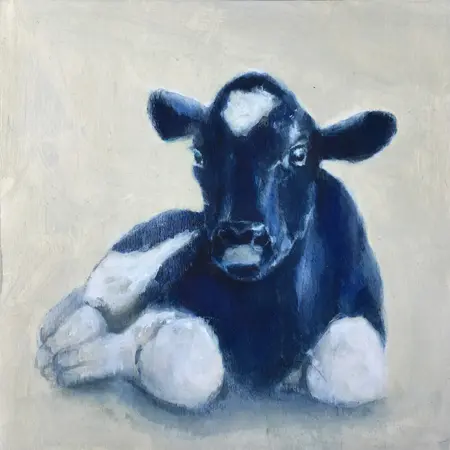 Gea Slotman, Kalfje, Acrylic on panel, 20x20x3,5 cm, €.195,-
