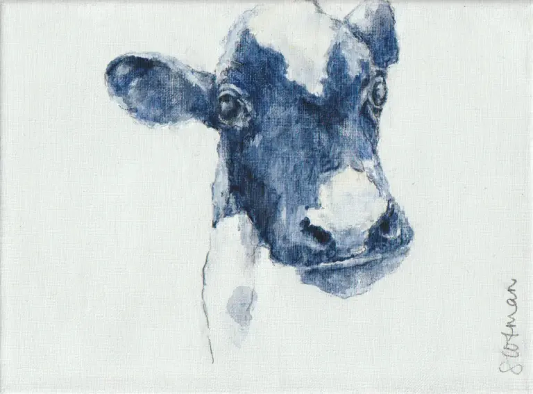 Gea Slotman, Kalfje, Acrylic on canvas, 18x24 cm, €.185,-