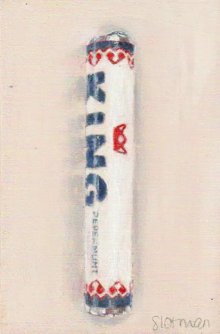 Gea Slotman, King 3, 115 euro, Acrylic on wood, unframed, 15x10 cm