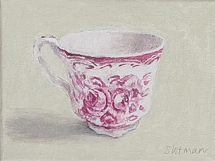 Gea Slotman, Kopjes, 195 euro, Mixed media on canvas, unframed, 18x24 cm