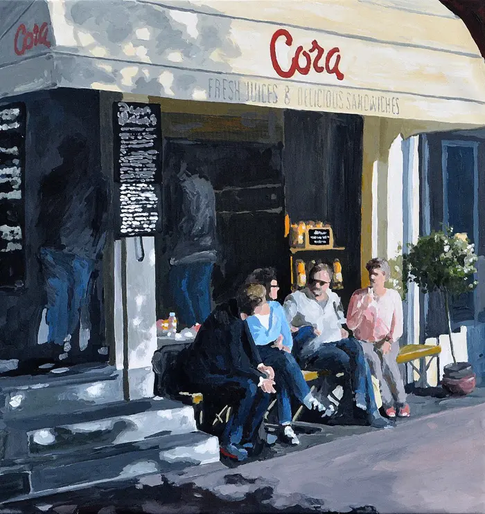 H.J. Hofstra, Cora, Acrylic on canvas, 80x84 cm, €.2850,-