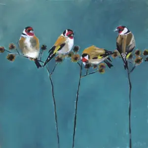 Barbara Wichers Hoeth, Putterrtjes, Oil on panel, 30x30 cm, €.450,-