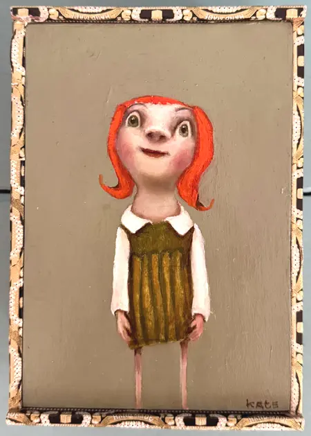 Koos ten Kate, Arturo, 275 euro, Oil on panel in cigar box, 12x17,5x7