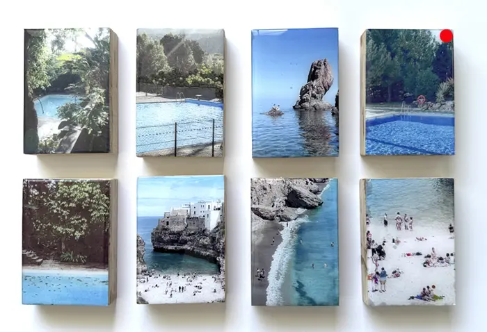 Annette van Waaijen, Serie Water 1 t/m 8, 70 euro each, Mixed media, 6x9 cm