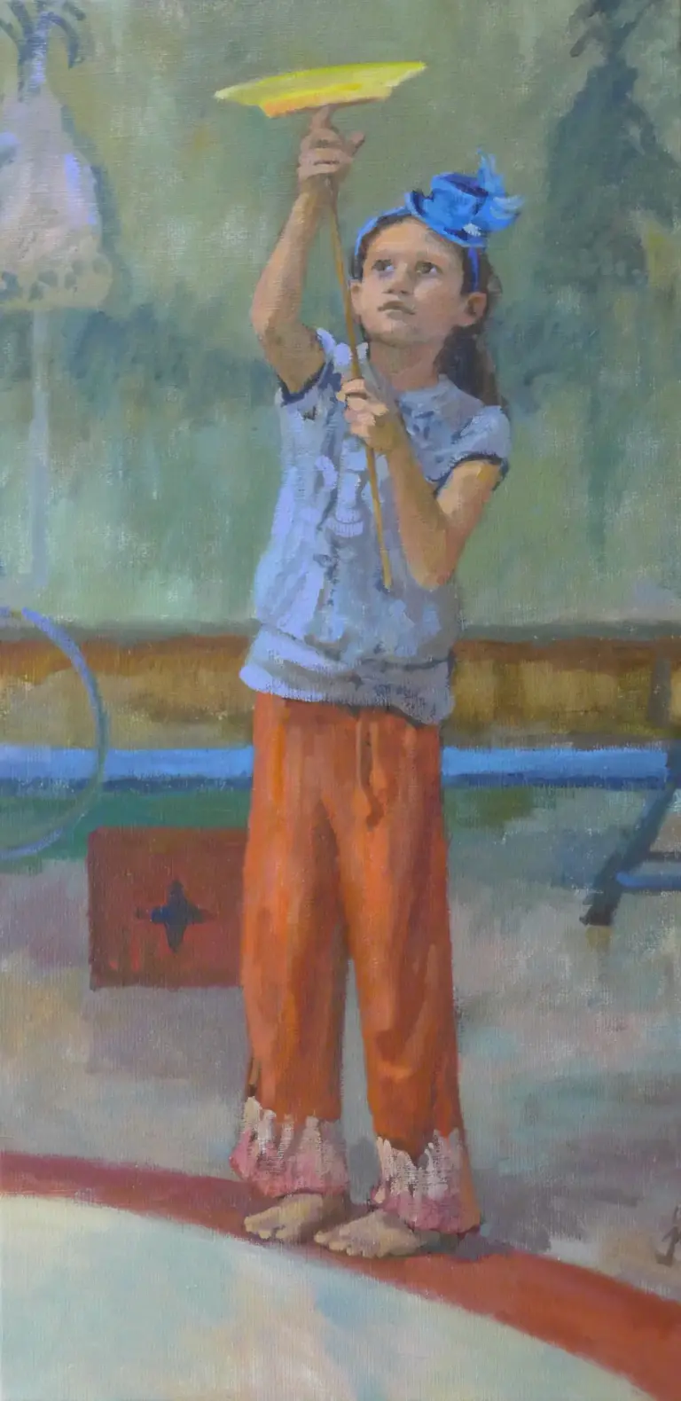 Irma Braat, Circusles, Oil on canvas, 60x30 cm, €.475,-