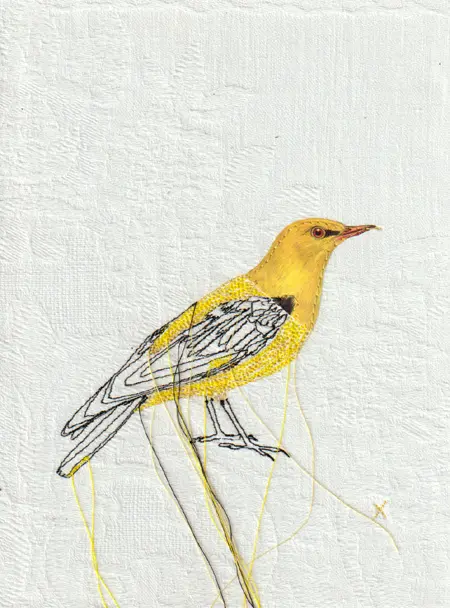 Judith Koning, Wielewaall, 125 euro, Mixed media on canvas, 18x24 cm