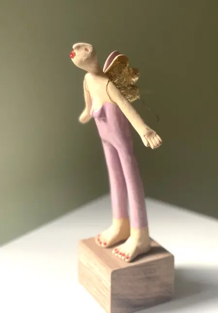 Kiki Demelinne, Engel roze, 115 euro, Ceramic, 22 cm