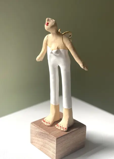 Kiki Demelinne, Engel wit, 115 euro, Ceramic, 23 cm
