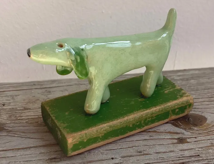 Kiki Demelinne, hond, 45 euro, Ceramic, 8x6x4 cm