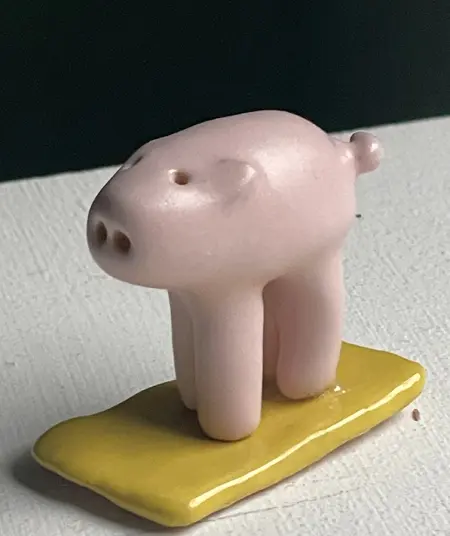 Kiki Demelinne, Spekkie, 40 euro, Ceramic, 4x4x2 cm