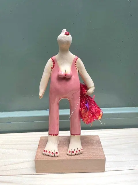 Kiki Demelinne, Vleugels, 95 euro, Ceramic, 21 cm