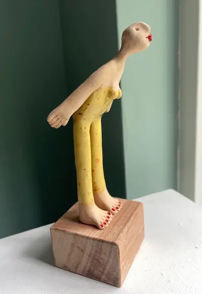 Kiki Demelinne, Zomers geel, 22, 120 euro, Ceramic, 22 cm