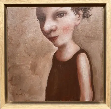 Koos ten Kate, Beatrix, 275 euro, Oil on panel in wooden frame, 20x20 cm