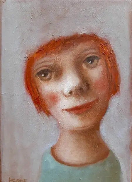 Koos ten Kate, Brette, Oil on canvas, unframed, 18x13 cm, €.155,-