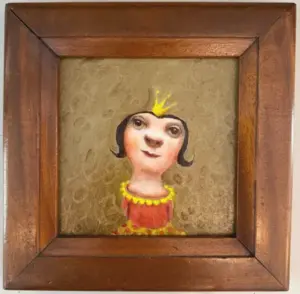 Koos ten Kate, Cherry, 275 euro, Oil on panel in frame, 15x15 cm