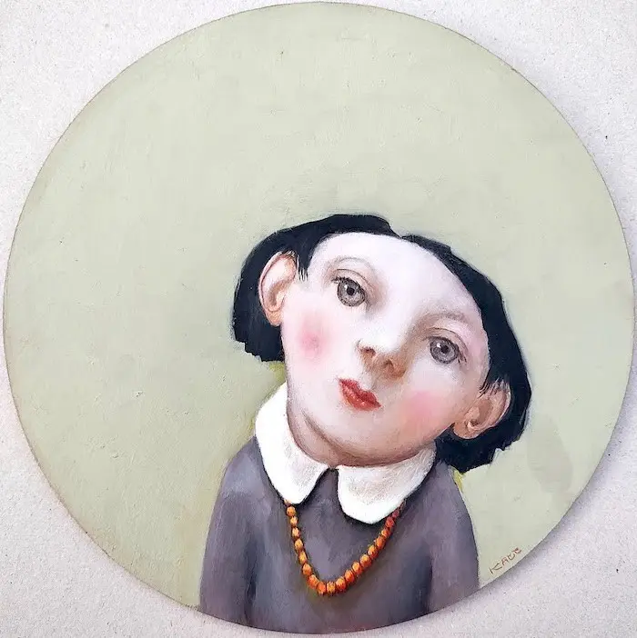 Koos ten Kate, Dieuwertje, 295 euro, Oil on panel, unframed, 28 cm