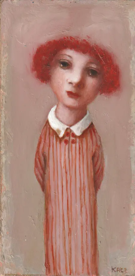 Koos ten Kate, Eavan, 395 euro, Oil on cigar box, 23x12x5 cm