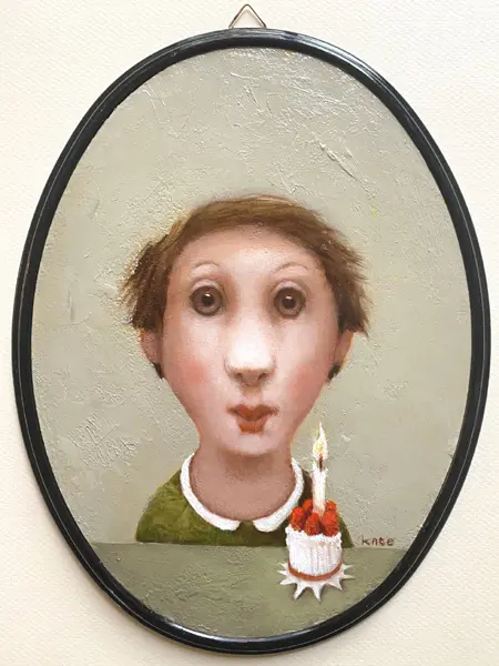 Koos ten Kate, Eppie, 395 euro, Oil in oval frame, 24x18 cm
