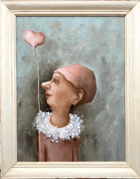 Koos ten Kate, Gealin, 450 euro, Oil on panel in old frame, 31x41 cm