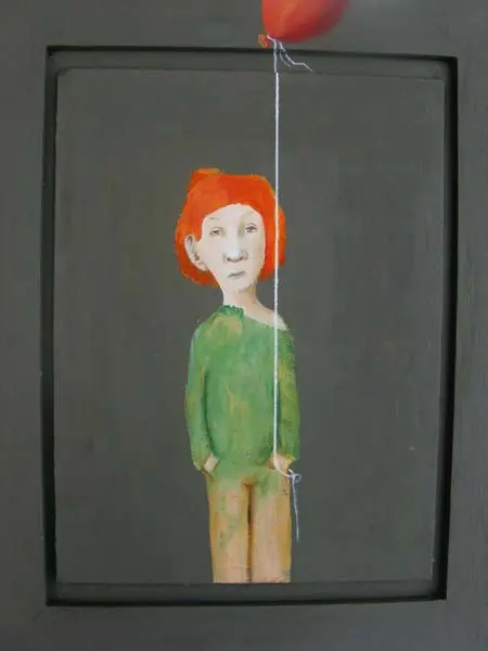 Koos ten Kate, Hazel, Oil on panel, 24x18 cm, €.125,-