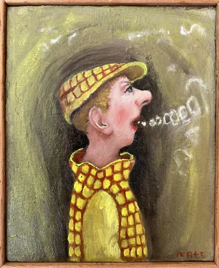 Koos ten Kate, Howard, 125 euro, Oil, 14x12 cm