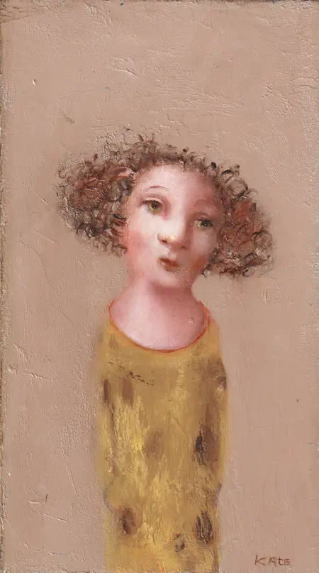 Koos ten Kate, Imogen, 395 euro, Oil on cigar box, 25x14x5 cm