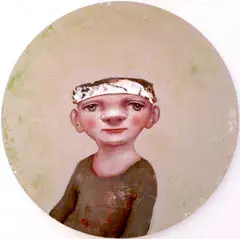koos ten Kate, Jimmie, Oil on panel, 35 cm, €.325,-