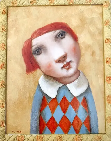 Koos ten Kate, Johanna, 325 euro, Oil on panel, unframed, 22x28 cm