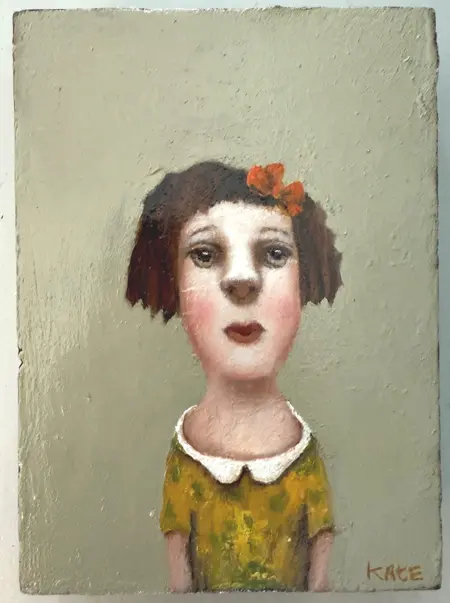 Koos ten Kate, Lois, 225 euro, Oil on panel in cigar box, 16x11,5 cm