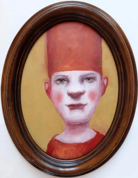 Koos ten Kate, Otto, Oil on panel in frame, 18x13 cm, €.125,-