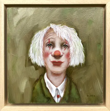 Koos ten Kate, Paulus, 275 euro, Oil on panel in wooden frame, 20x20 cm