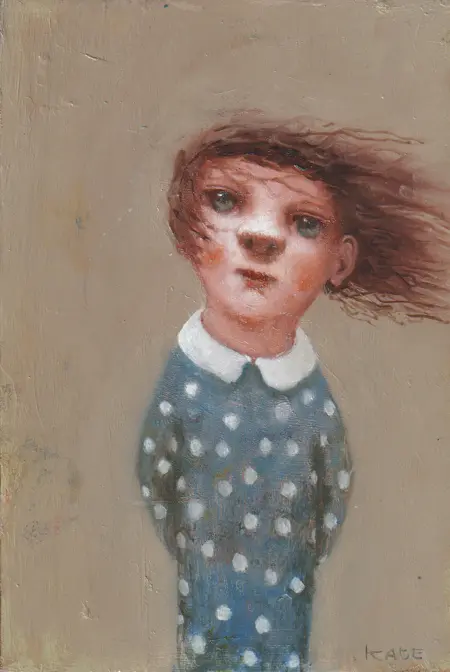Koos ten Kate, Sadie, 395 euro, Oil on cigar box, 21x14x5 cm