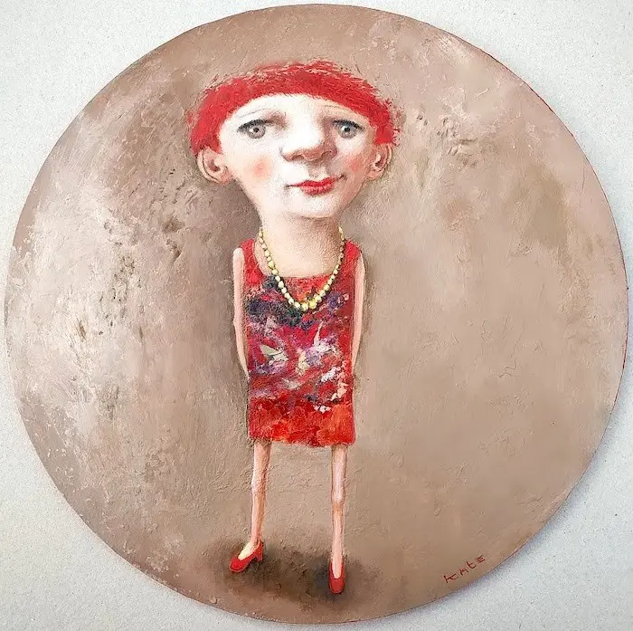 Koos ten Kate, Sjaak, 375 euro, Oil on panel, unframed, 35 cm
