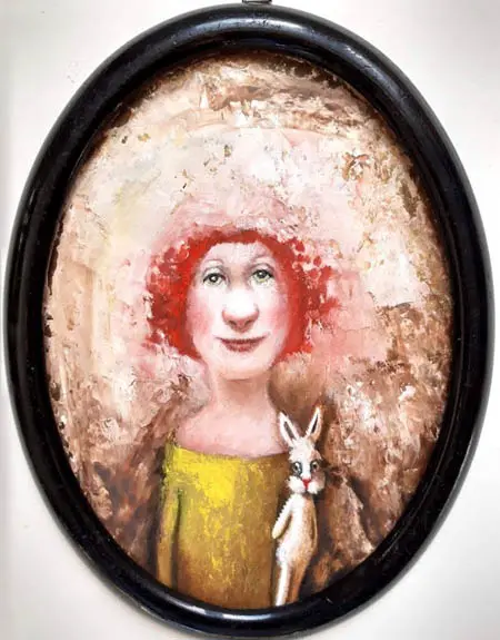 Koos ten Kate, Tamare, Oil on panel in frame, 23x17 cm, €.245,-