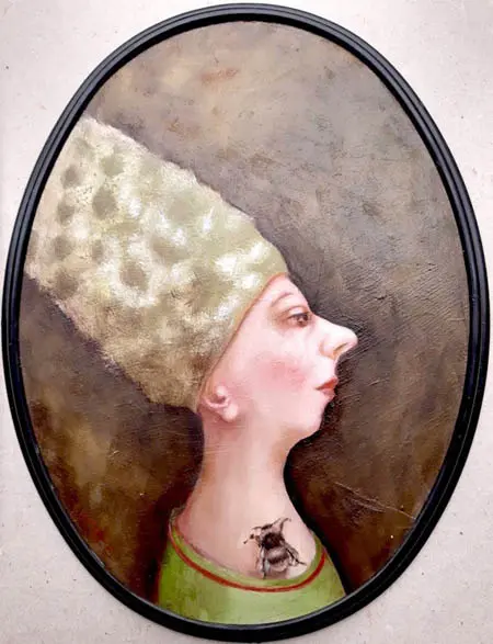 Koos ten Kate, Vera, Oil on panel, 18x24 cm, €.260,-