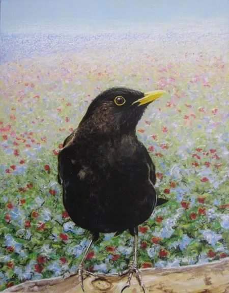 Liesbet Milort, Flowerpower, Acrylic on panel, €.450,-