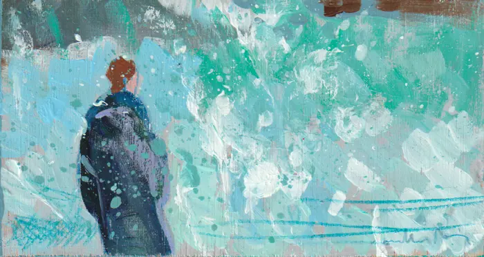 Lourdes Ral, North/Winter 1, 90 euro, Acrylic on wood, unframed, 9x17x1 cm